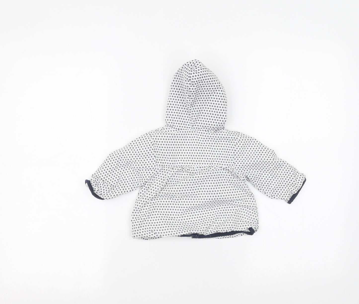kris x kids Baby White Plaid  Rain Coat Coat Size 0-3 Months