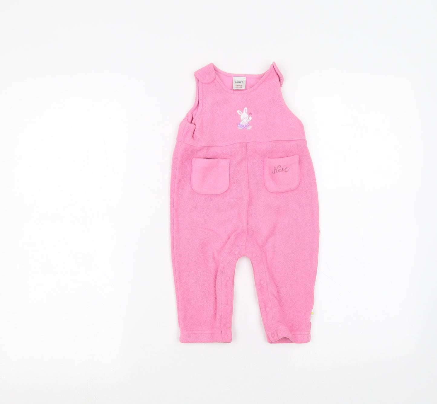 NEXT Baby Pink   Dungaree One-Piece Size 6-9 Months