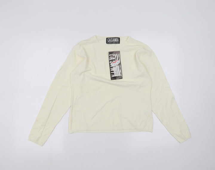 casamia Womens White   Cardigan Jumper One Size