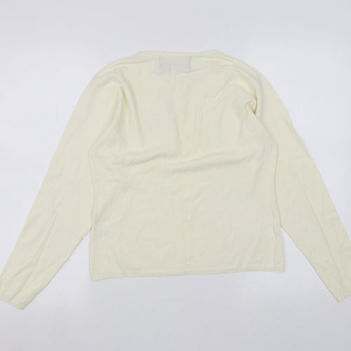 casamia Womens White   Cardigan Jumper One Size
