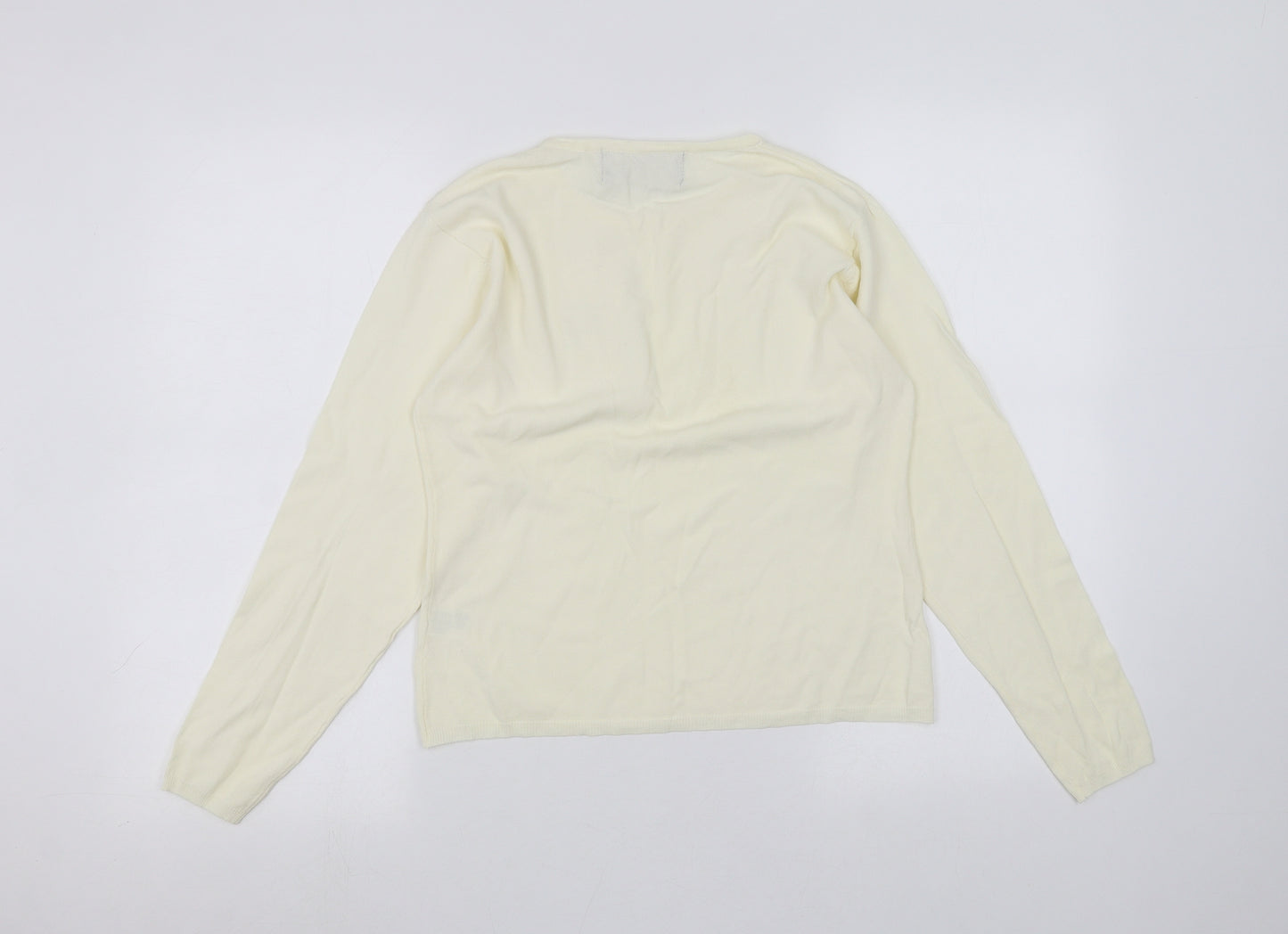 casamia Womens White   Cardigan Jumper One Size