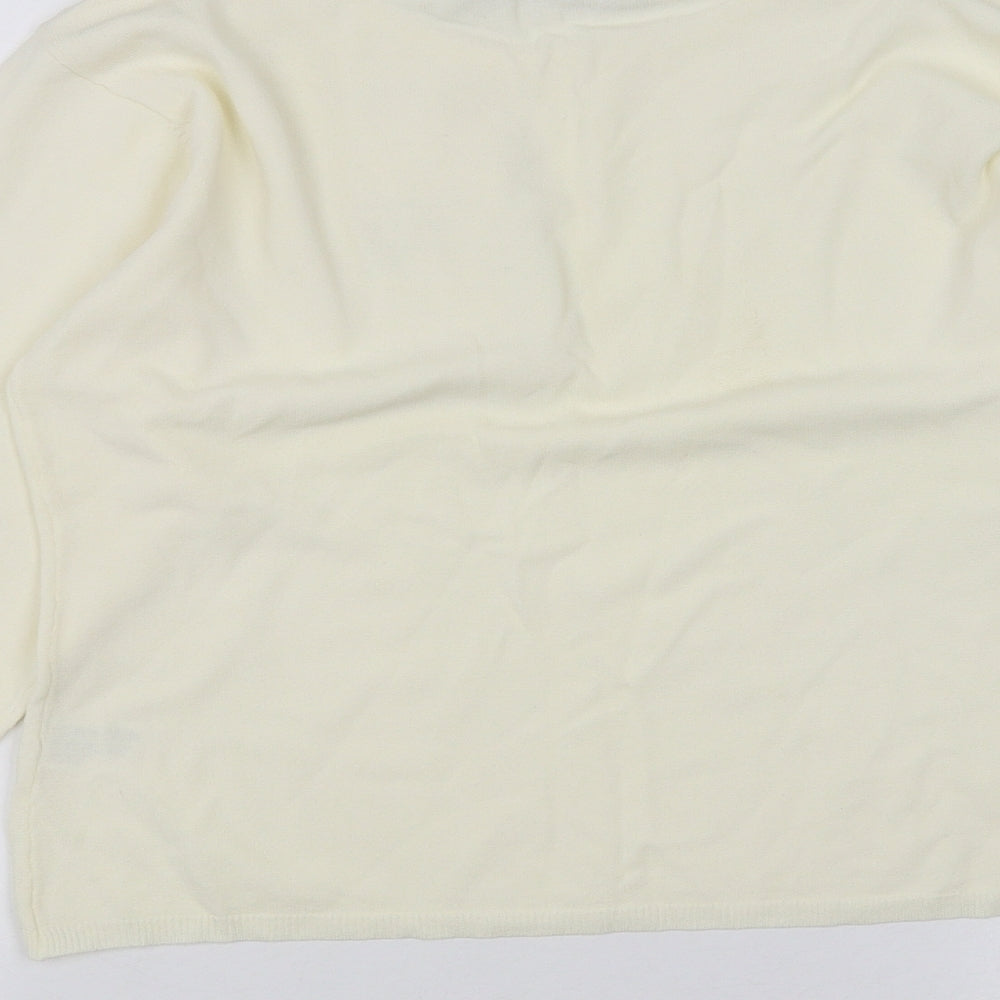 casamia Womens White   Cardigan Jumper One Size