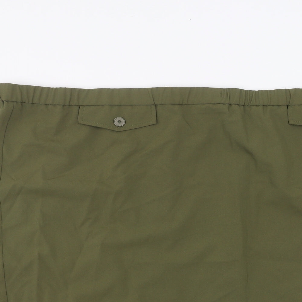 Magisculpt Womens Green   Mini Skirt Size 28