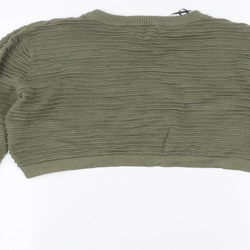 H&M Womens Green   Pullover Jumper Size S