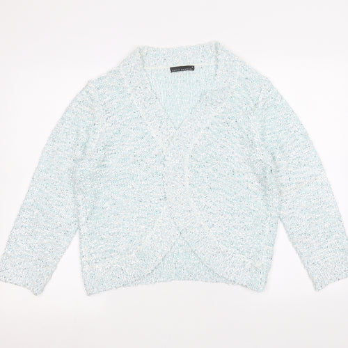 DAVID EMANUEL Womens Blue   Cardigan Jumper Size M