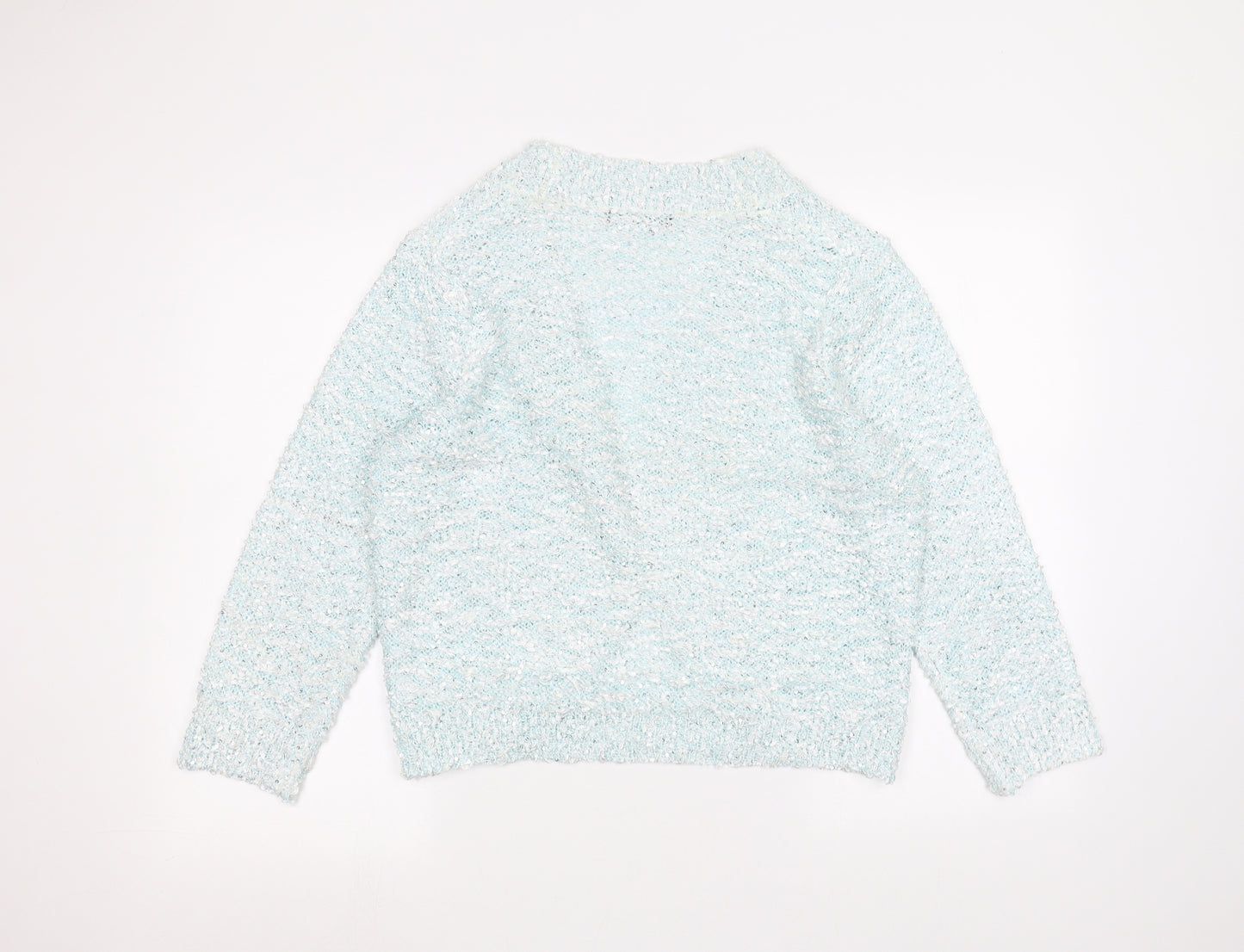 DAVID EMANUEL Womens Blue   Cardigan Jumper Size M
