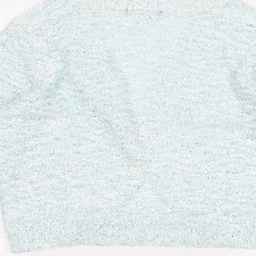 DAVID EMANUEL Womens Blue   Cardigan Jumper Size M