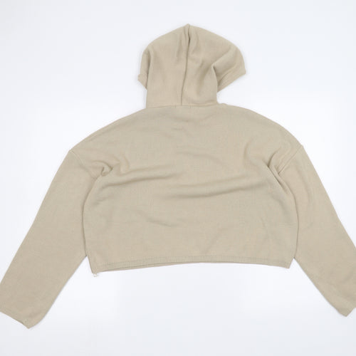 Boohoo Womens Brown   Pullover Hoodie Size M