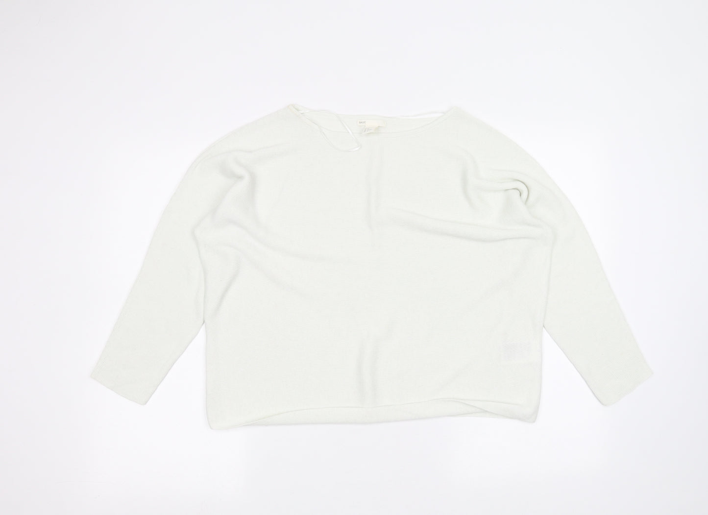 H&M Womens White   Pullover Jumper Size M
