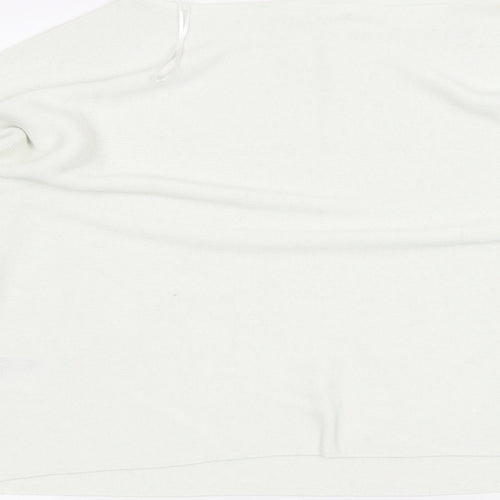 H&M Womens White   Pullover Jumper Size M