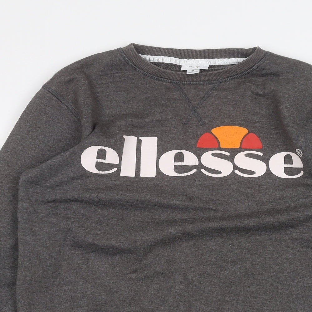 ellesse Mens Black   Pullover Jumper Size M