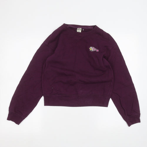 Uni Mens Purple   Pullover Jumper Size M