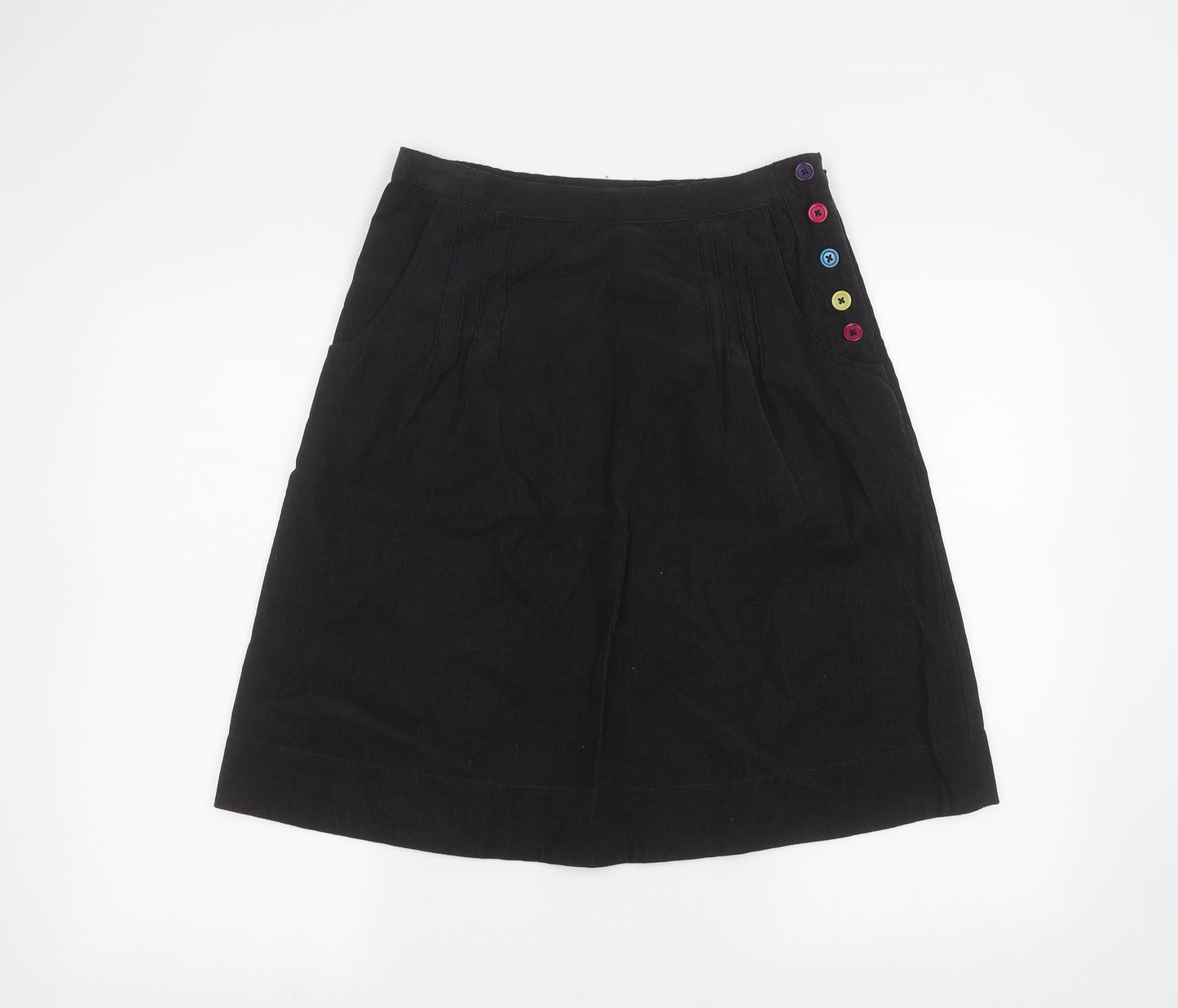 Laura Ashley Womens Black   A-Line Skirt Size 10