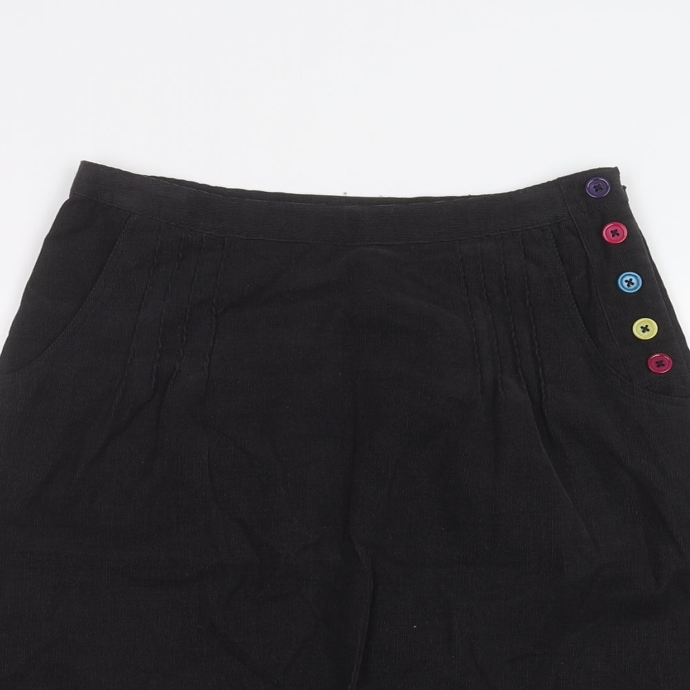 Laura Ashley Womens Black   A-Line Skirt Size 10