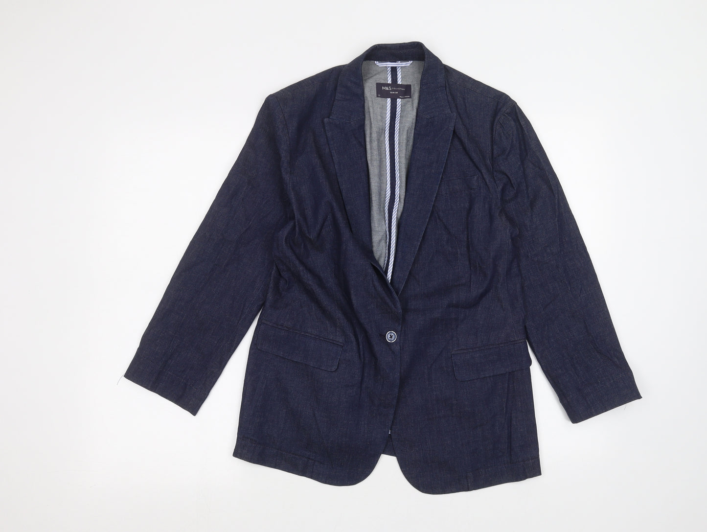 Marks and Spencer Womens Blue   Jacket  Size 12