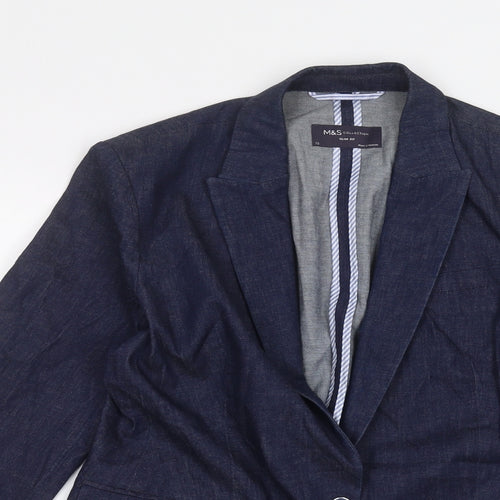 Marks and Spencer Womens Blue   Jacket  Size 12