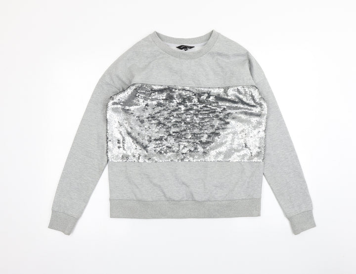 New Look Womens Grey Pullover Jumper Size 10