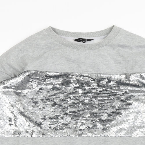 New Look Womens Grey   Pullover Jumper Size 10