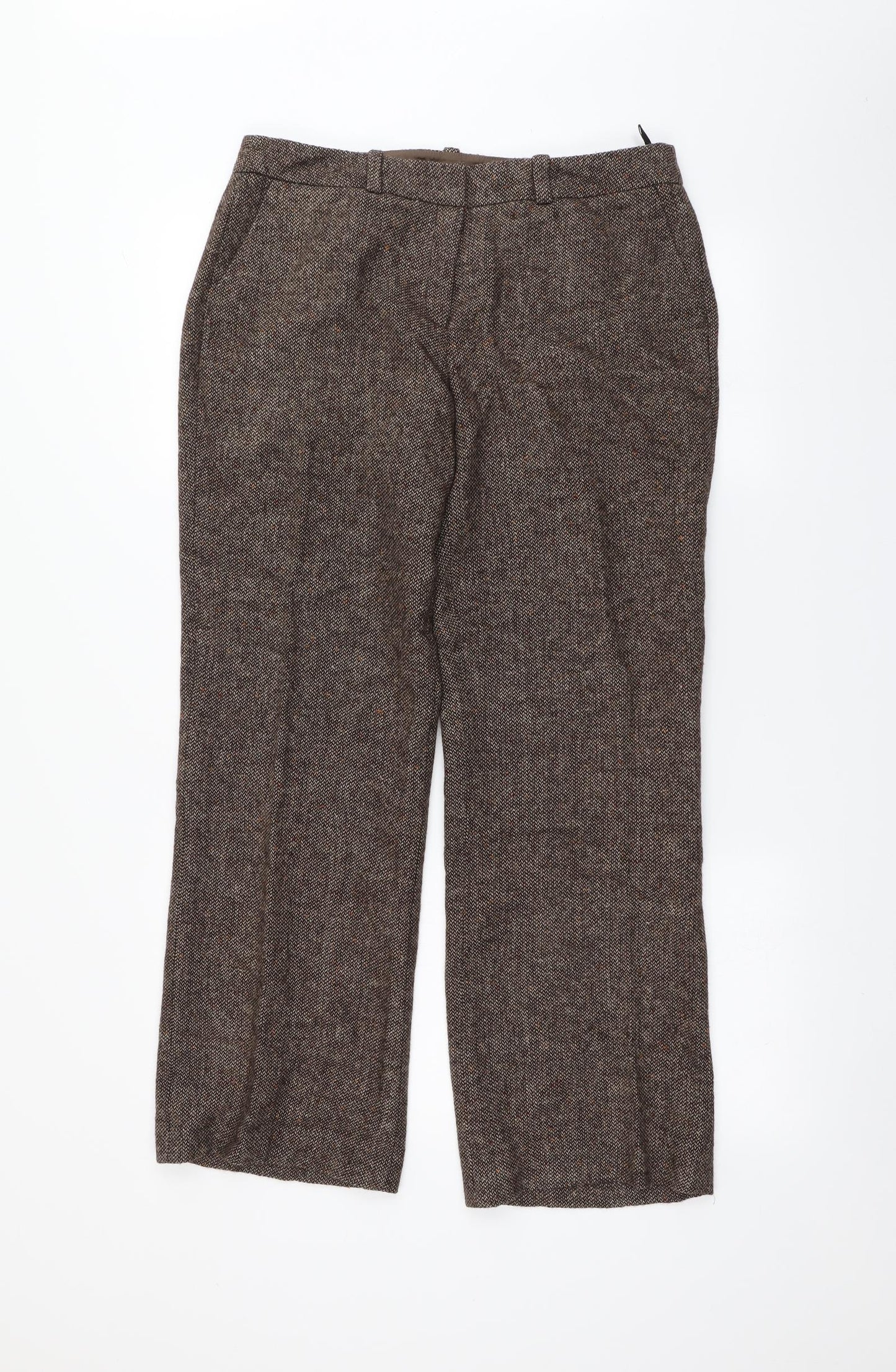 TU Womens Brown   Trousers  Size 12 L26 in