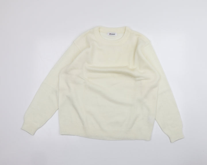 Damart Womens White Pullover Jumper Size 16