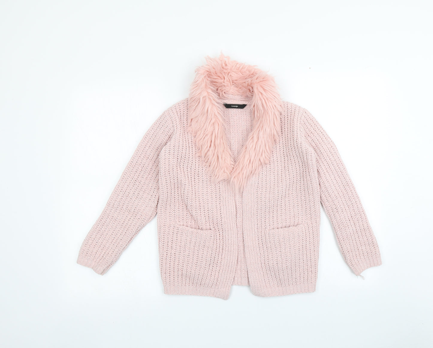 George Girls Pink   Jacket Coatigan Size 8-9 Years
