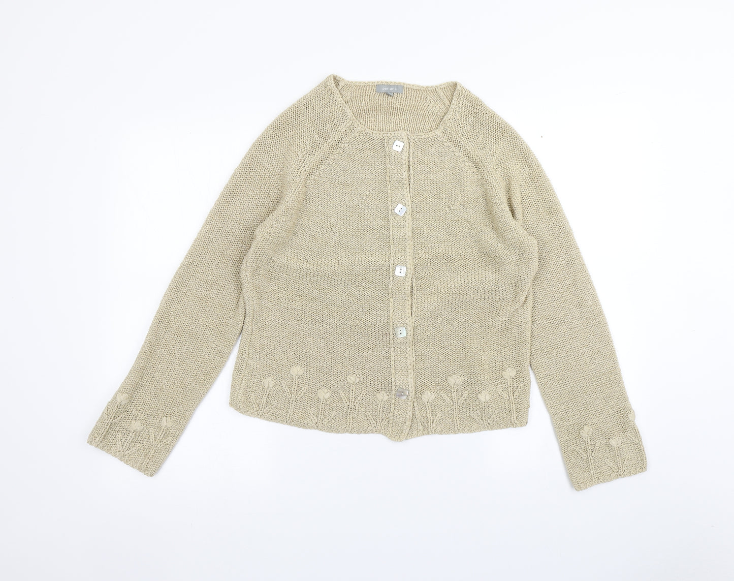 Per Una Womens Brown   Cardigan Jumper Size L