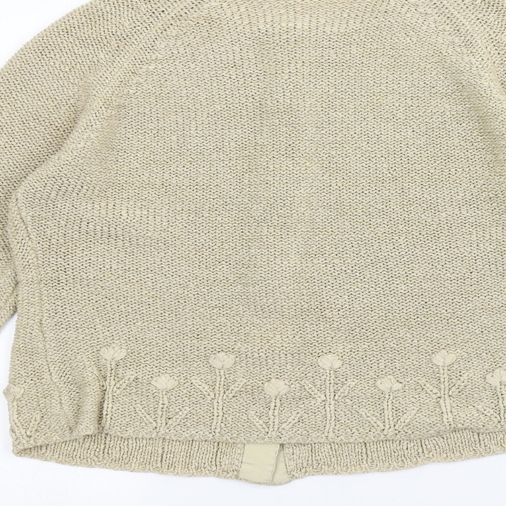 Per Una Womens Brown   Cardigan Jumper Size L