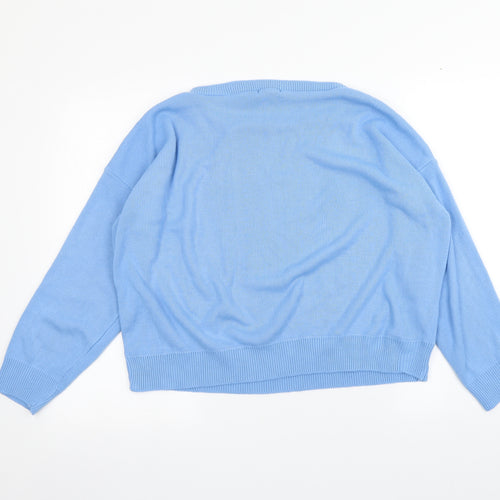 Boohoo Womens Blue   Pullover Jumper Size M
