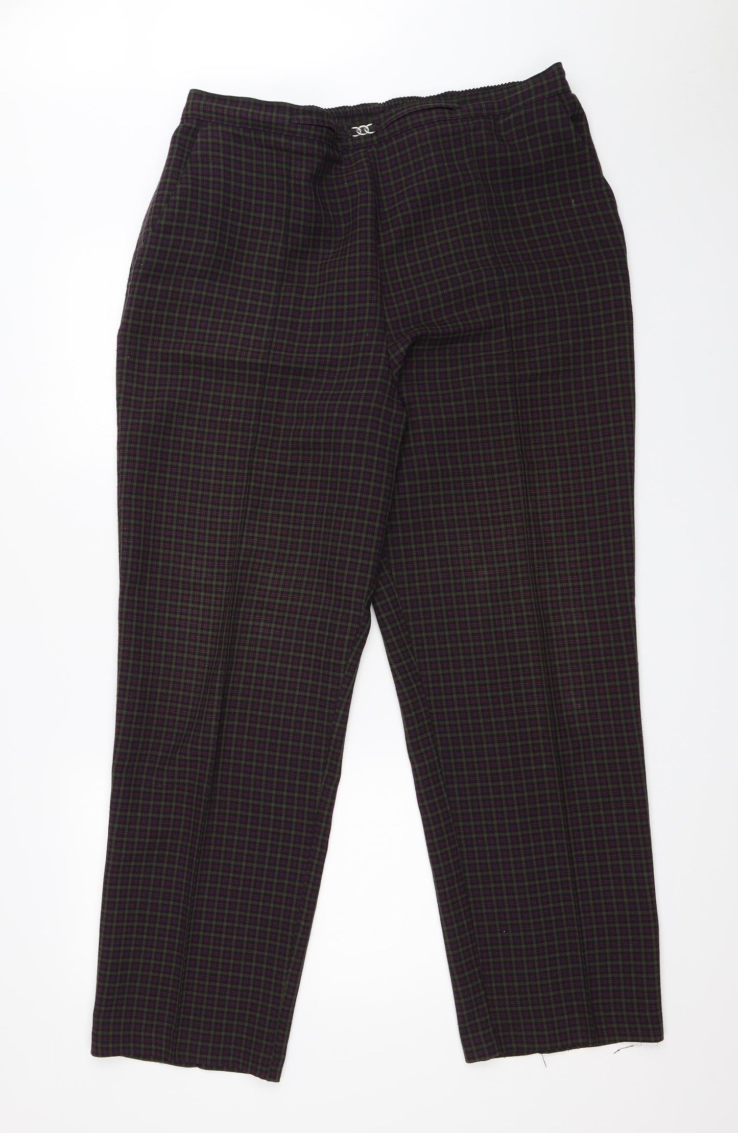 Preworn Womens Multicoloured Check  Trousers   L28 in