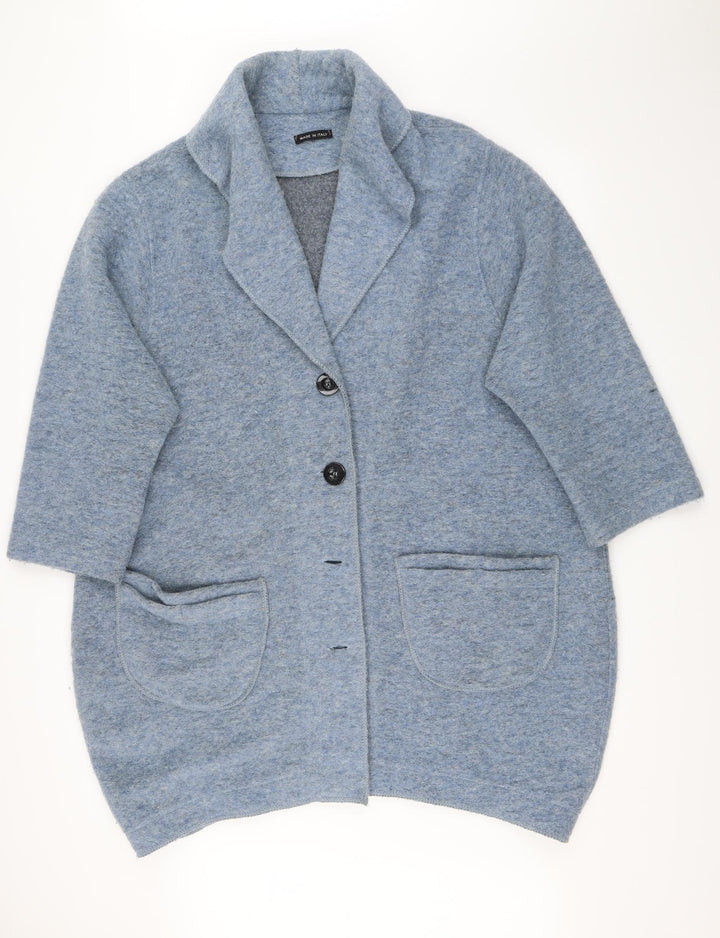 Preworn Womens Blue Overcoat Coat