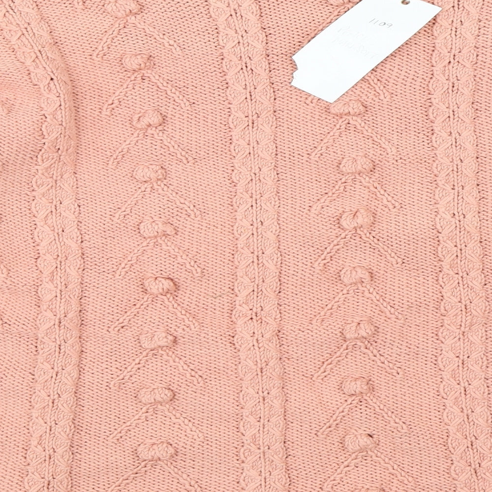 Solo Womens Pink Argyle/Diamond  Pullover Jumper