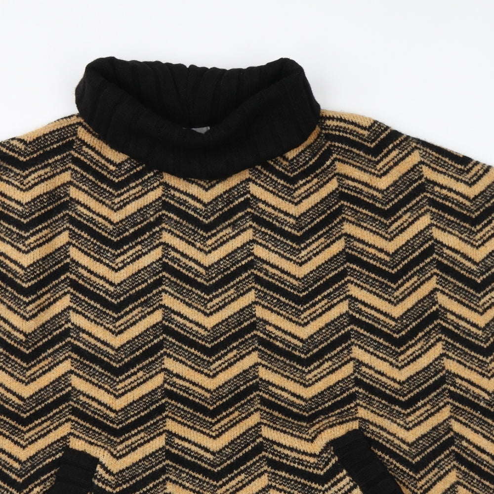 TU Womens Multicoloured Striped  Cape Jumper Size M