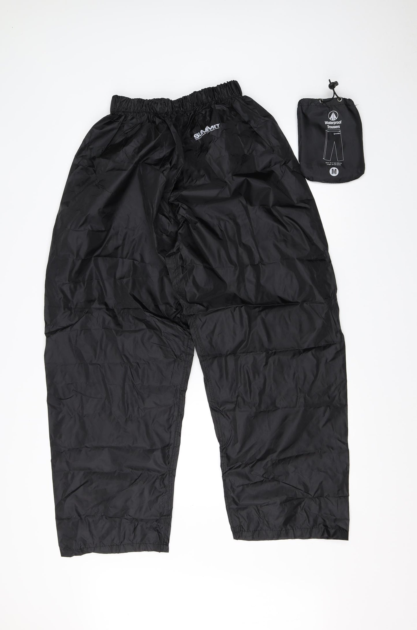 Summit Mens Black   Trousers  Size M L27 in
