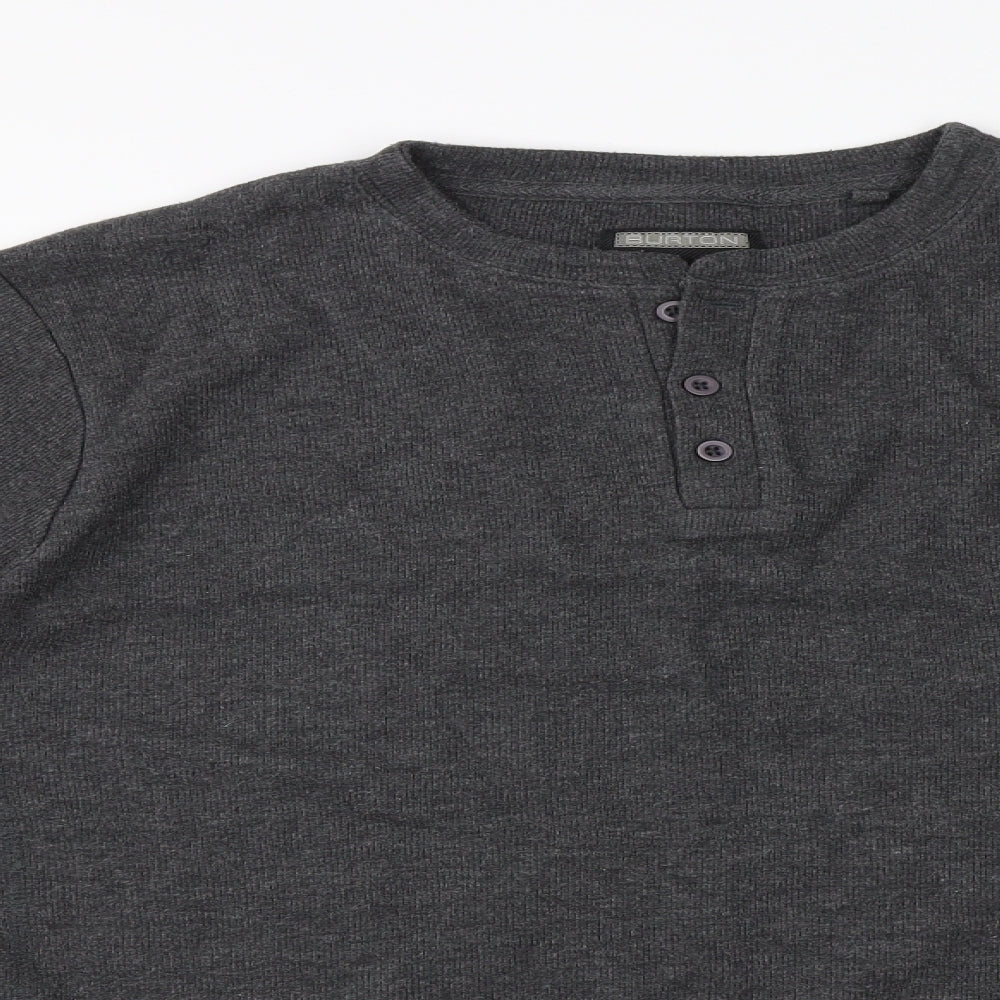 Burton Mens Grey    T-Shirt Size L