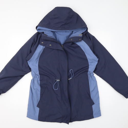BM Womens Blue   Overcoat Coat Size S
