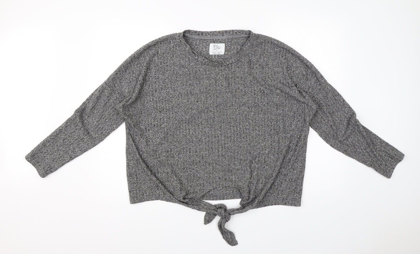 Primark Womens Grey Solid   Pyjama Top Size S