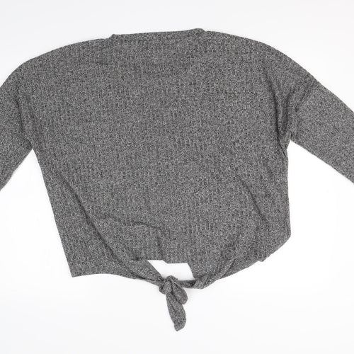 Primark Womens Grey Solid   Pyjama Top Size S