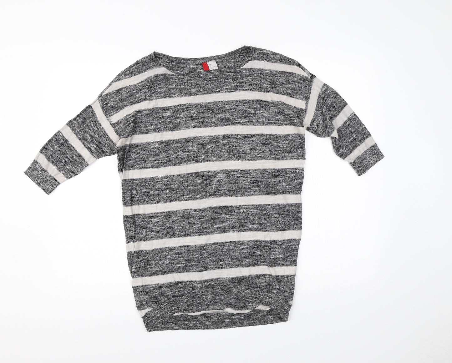 H&M Womens Multicoloured Striped  Basic T-Shirt Size 6