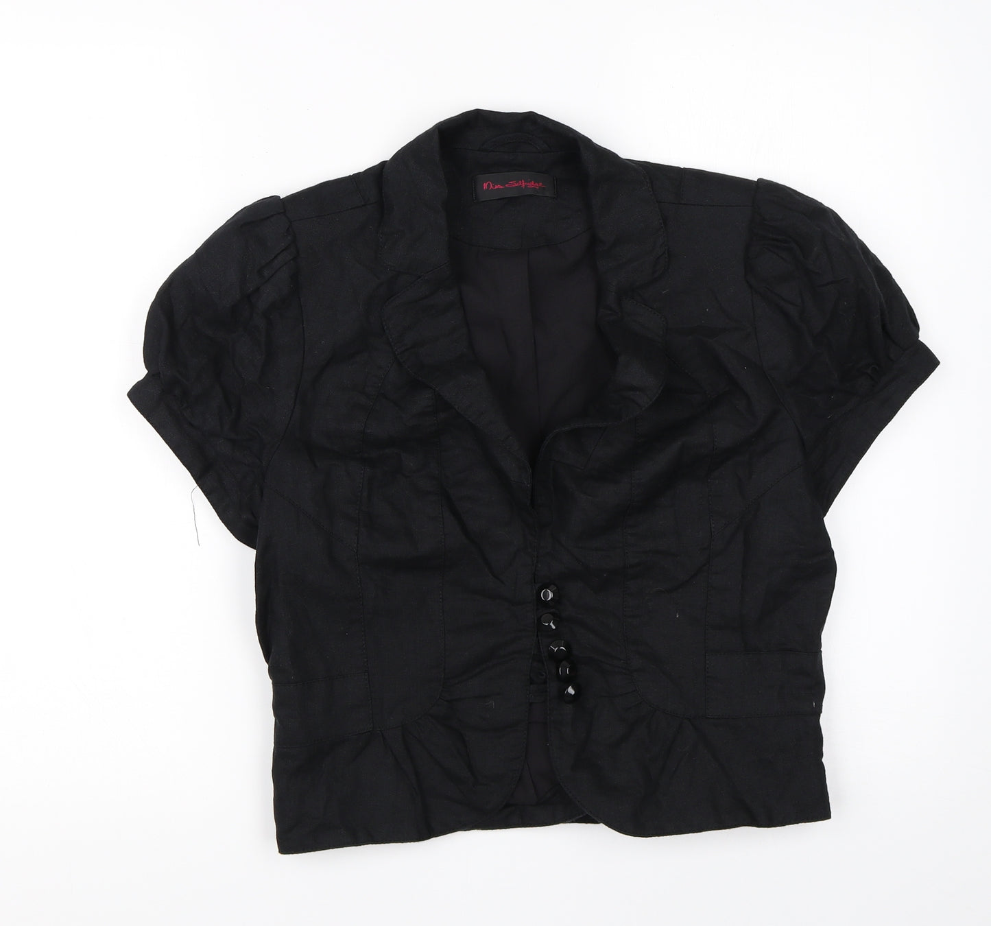 Miss Selfridge Womens Black   Jacket Waistcoat Size 12