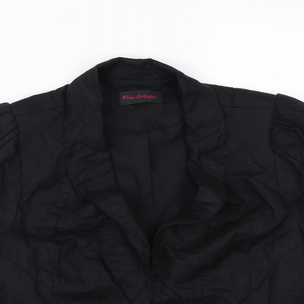 Miss Selfridge Womens Black   Jacket Waistcoat Size 12