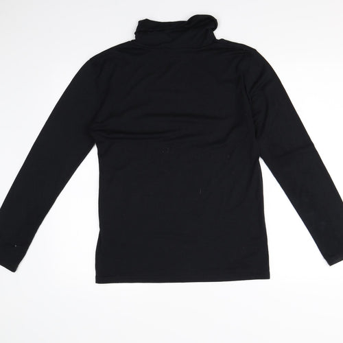 JUISHDEN Womens Black   Basic T-Shirt Size M