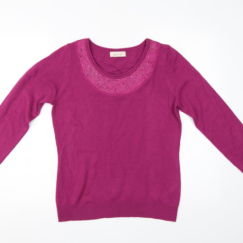 Per Una Womens Purple   Basic T-Shirt Size 12