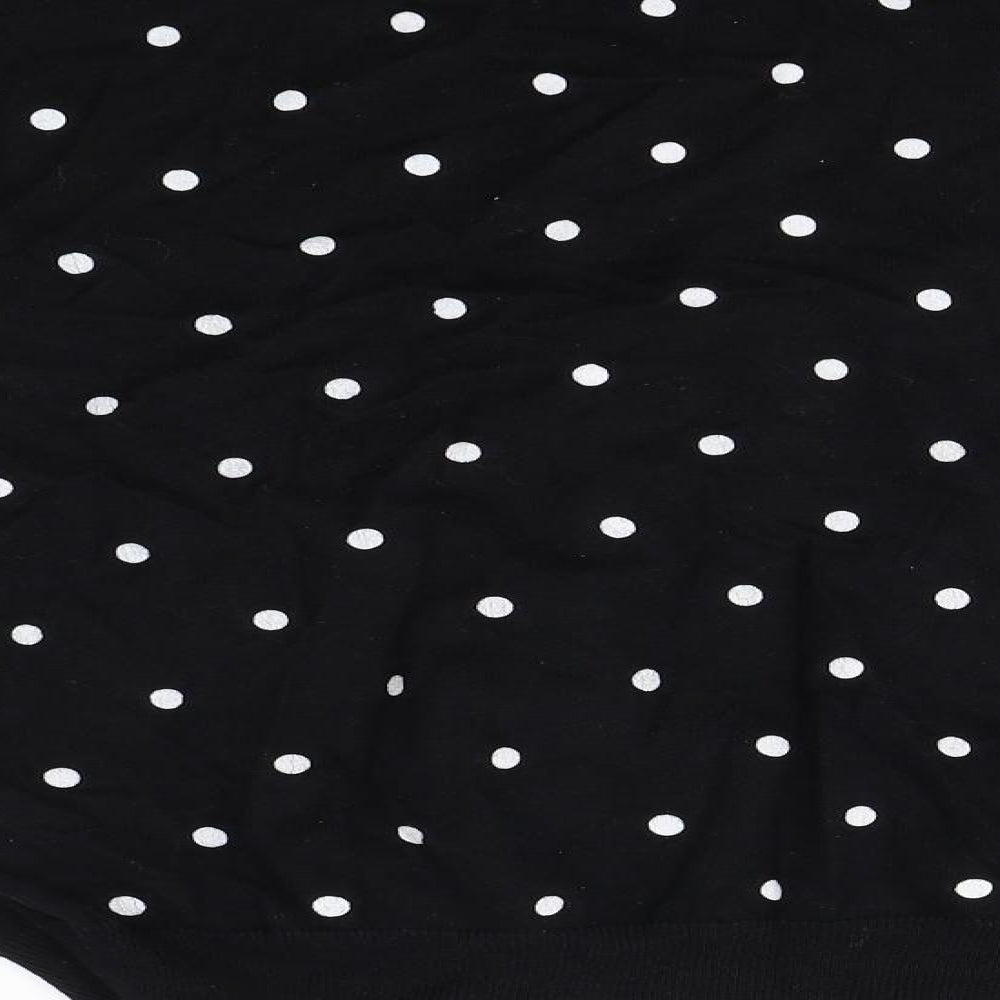Damart Womens Black Polka Dot  Cardigan Jumper Size 16