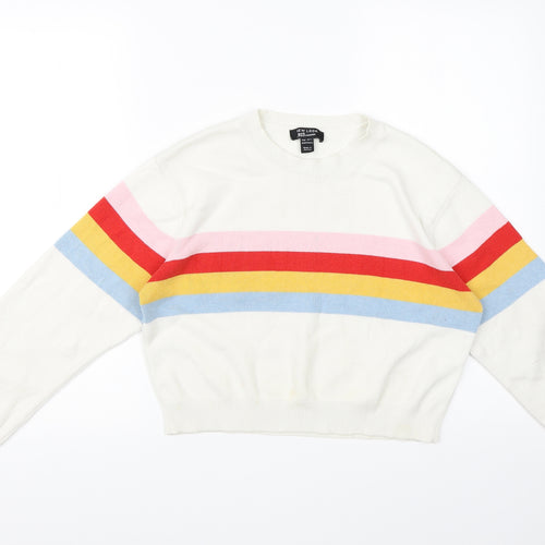 New Look Girls Multicoloured Striped  Pullover Sweatshirt Size 14-15 Years