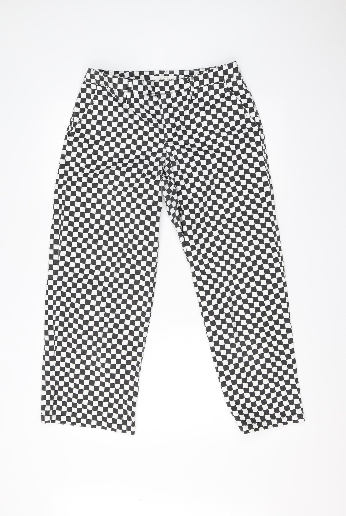 VANS Womens Multicoloured Check  Straight Jeans Size 28 in L25 in