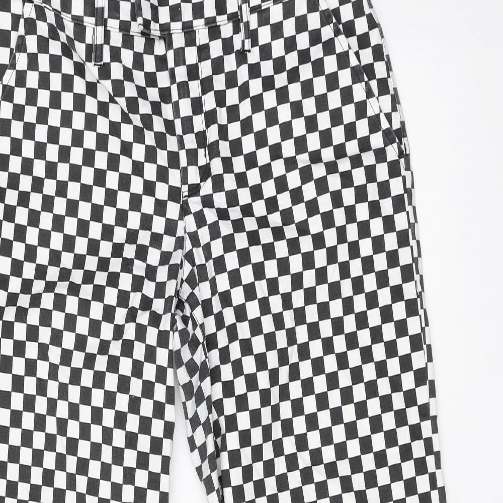 VANS Womens Multicoloured Check  Straight Jeans Size 28 in L25 in