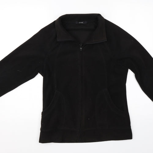 George Womens Black   Full Zip Jumper Size 10