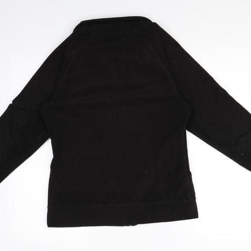George Womens Black   Full Zip Jumper Size 10