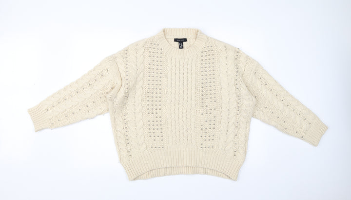 New Look Womens Beige   Pullover Jumper Size M