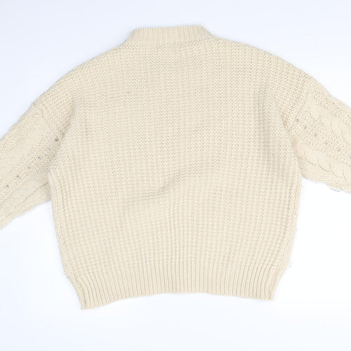 New Look Womens Beige   Pullover Jumper Size M